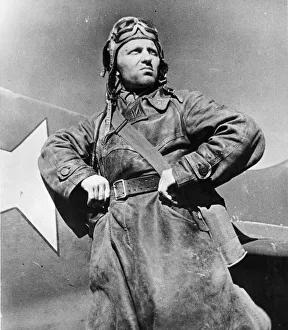 Pilot Prints: Lt. Ivan Aksyutin of the Soviet Air Force who destroyed five German bombers