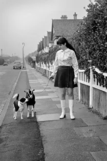 Lucy the goat who thinks shes a dog. She is seen with seen with her mistress Joan