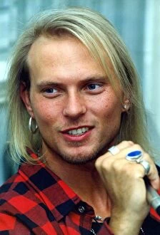 Images Dated 30th July 1993: Luke Goss, ex-Bros, holds a press conference to promote his new record
