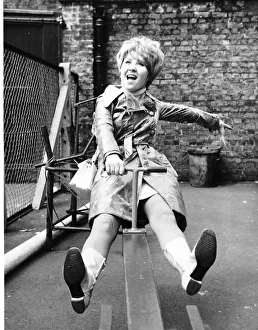 Lulu Pop Singer and Actress on a break during the first day of filming of her first film