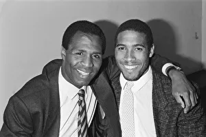 01100 Prints: Luther Blissett, (left, in striped tie) and John Barnes (right