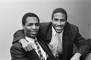 01100 Prints: Luther Blissett, (left, in striped tie) and John Barnes (right