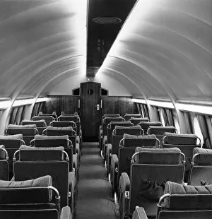 Seating Prints: Luxurious interior of the new Handley Page Hermes - fastest British airliner