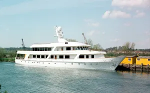 Yachting Prints: Luxury yacht Bellissimo, owned by businessman Bernard Matthews