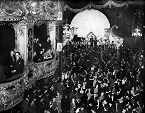 Bands Prints: Lyceum Theatre opens as a Dance Hall - the old boxes now used to watch the dancers