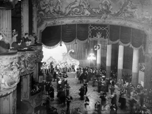 00598 Prints: Lyceum Theatre opens as a Dance Hall - the old boxes now used to watch the dancers