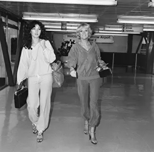 Lyn Paul, Singer, pictured at London Heathrow Airport, 30th September 1979