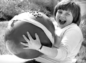 00083 Prints: Lynn McGiven of Birtley won this giant Easter egg in a Chronicle Easter card colouring
