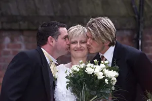 Lynne Beckham - sister of David Beckham pictured on her wedding day October 1999