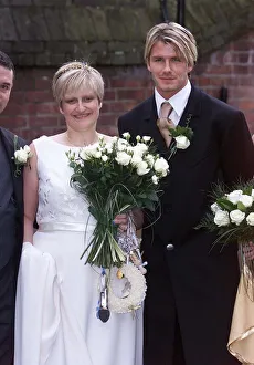 Lynne Beckham - sister of David Beckham pictured on her wedding day October 1999