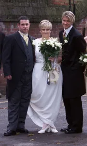 Lynne Beckham - sister of David Beckham pictured on her wedding day October 1999