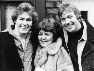 Lynne Perrie actress - January 1979 With her screen Husband