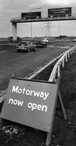 Sign Prints: M58, new 6. 5 mile stretch from Aintree to Skelmersdale helps link North Merseyside to