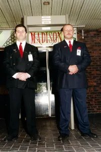 Madison nightclub in Newcastle, Tyne and Wear. Left to right