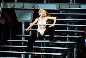 Images Dated 2nd July 1990: Madonna Singer Actress in concert in Sweden