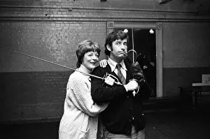 Sword Prints: Maggie Smith in the title role of Peter Pan with Dave Allen as Captain Hook