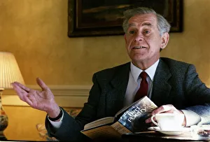 Magnus Magnusson from Iceland TV Presenter of BBC TV knowledge programme Mastermind reads