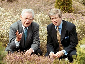 Heather Prints: Magnus Magnusson and Lord Lindsay at Rural Centre Ingliston for Scottish Biodiversity