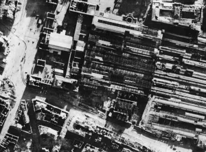 01455 Prints: The main railway station at Munich, considerably damage after a RAF Bomber Command attack