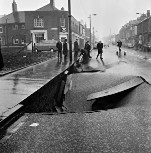 On the main road from Manchester to Rochdale, forty feet of the road disappeared