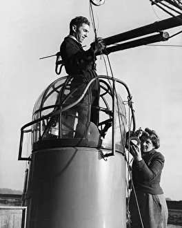 Maisy Nicholas helps fit a wireless aerial to a Thorneycroft whaleback boat at John I