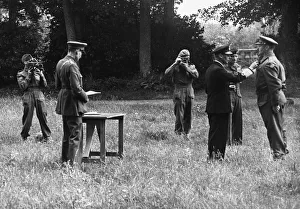 His Majesty King George VI accompanied by Admiral Sir Beatram Ramsey