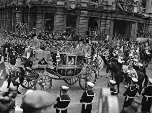 Her Majesty Queen Elizabeth, The Queen Mother with The Princess Margaret seen here in