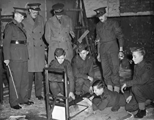 01450 Prints: Major General A I McDougall (third from the left) who opened the new Army Cadet Force
