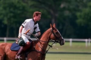 Images Dated 1st July 1991: MAJOR JAMES HEWITT PLAYING POLO - 91 / 6483 ----- MAJOR JAMES