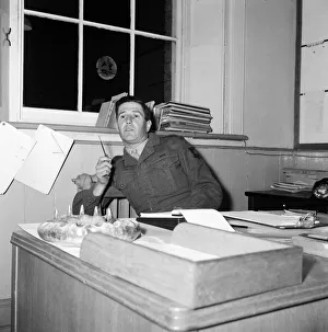 Desk Prints: Major John Hooper, who spoke to Max Mosley and other members of the territorial