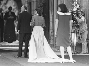 MAJOR RON FERGUSON AT THE REHEARSAL OF THE MARRIAGE OF PRINCE ANDEW TO SARAH FERGUSON