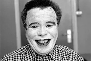 Make up: Humour: Comedy. Comedian Charlie Williams Playing the Whiteman