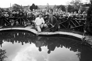 Wildlife Prints: Making a splash... Nields Junior and Infant School opens its nature pond at assembly