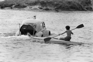 01295 Prints: Malcolm Buchanan and Bill Helmeage who have spent the last month making a VW watertight