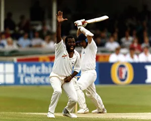 Malcolm Marshall cricket player for the West Indies in England in 1991 at Trent Bridge