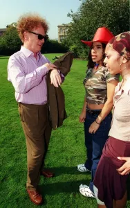 Malcolm McLaren of the Sex Pistols fame September 1998 in Glasgow to promote The Buffalo