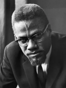 00480 Prints: Malcolm X African-American Muslim minister and human rights activist seen here shortly