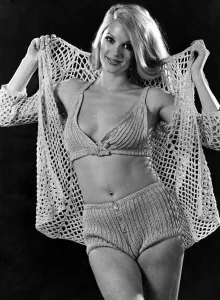 Maltese Fishermens nets inspired the openwork pattern of this hand-crocheted beach