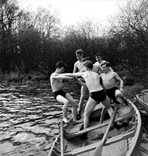 Man overboard Barrt King of the Port of London Authority had dodged his morning dip