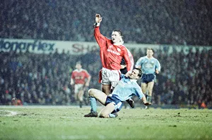 Man United 2-1 Middlesbrough, League Cup match at Old Trafford, Wednesday 11th March 1992
