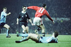 00866 Prints: Man United 2-1 Middlesbrough, League Cup match at Old Trafford, Wednesday 11th March 1992