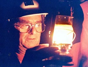 Light Prints: Mine manager Alan Chilton lights the way forward at the Tom Leonard Mining Museum