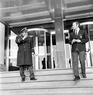 Manager of Wolverhampton Wanderers Ronnie Allen at his penthouse apartment in an area