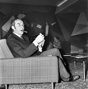 Manager of Wolverhampton Wanderers Ronnie Allen at his penthouse apartment in an area