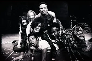 Manchester Cast of Musical Hair Rehersals for the musical at the Palace