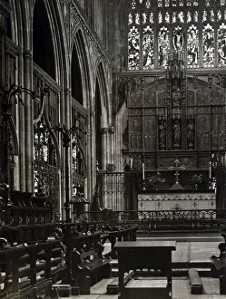 Cathedrals Prints: Manchester Cathedral, 1921. Manchester Cathedral is a medieval church on Victoria Street