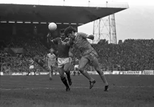 Manchester City 1 v. Manchester City 0. Division One Football. February 1981 MF01-34-001