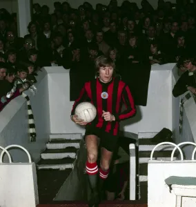 Manchester City footballer Colin Bell leaves the tunnel before his side