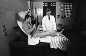 Physio Prints: Manchester City players Colin Bell and Mike Summerbee (nearest camera