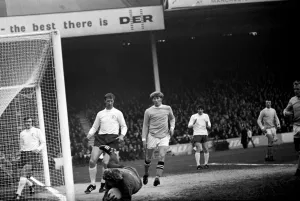 Manchester City v. Leeds United. Action From the match. November 1969 Z11535-005